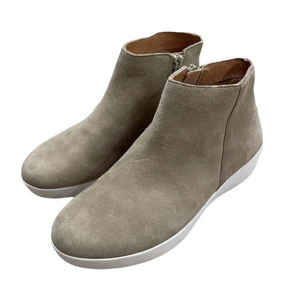 NWT FitFlop Womens SUMI Suede Ankle Boot Shoes US 5 - Picture 1 of 13